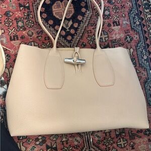 longchamp Rousseau Blush Pink Tote Bag